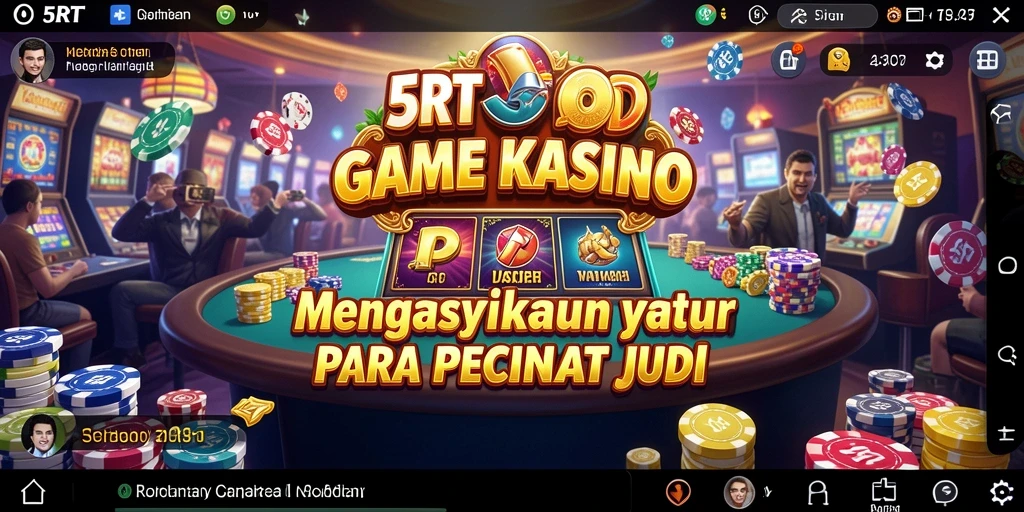 Tampilan gameplay menarik dari 5RT dengan berbagai permainan kasino.