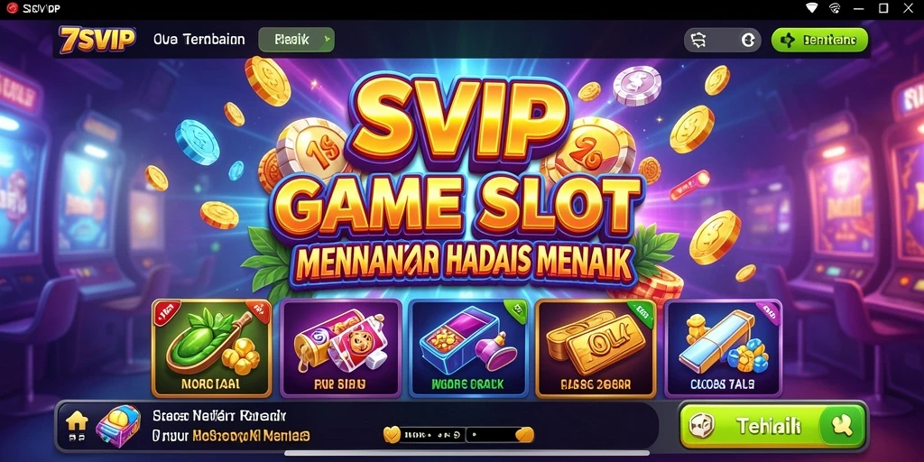 Gameplay seru 7SVIP dengan berbagai slot menarik.