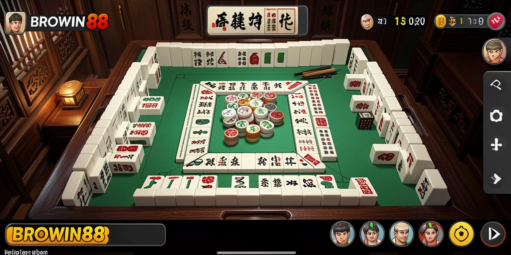 Gameplay Mahjong yang seru dan menantang di BROWIN88.