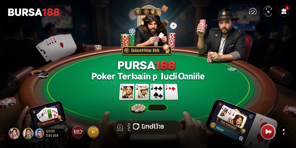 Tampilan menarik dan gameplay seru dari BURSA188 Poker.