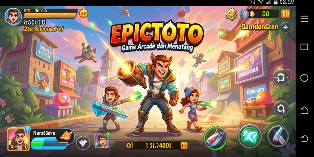 Screenshot gameplay EPICTOTO menampilkan aksi seru dan grafis menarik.