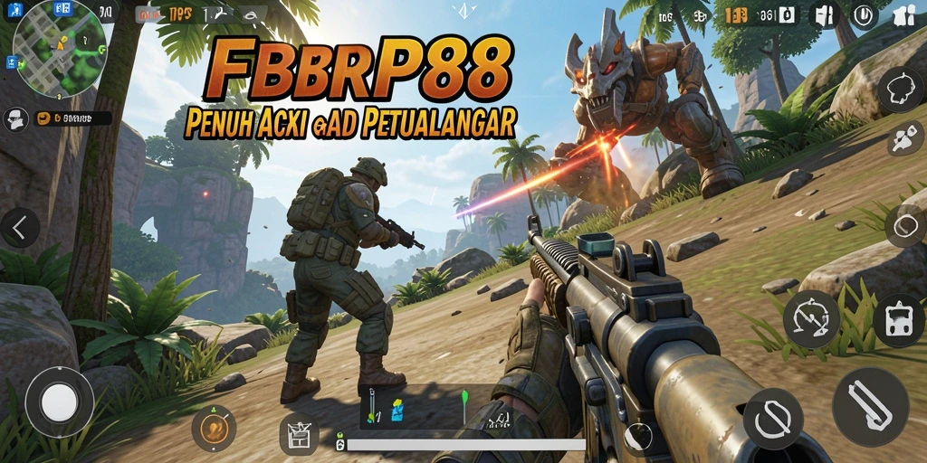 Tangkapan layar gameplay menampilkan aksi seru dalam FBRP88.