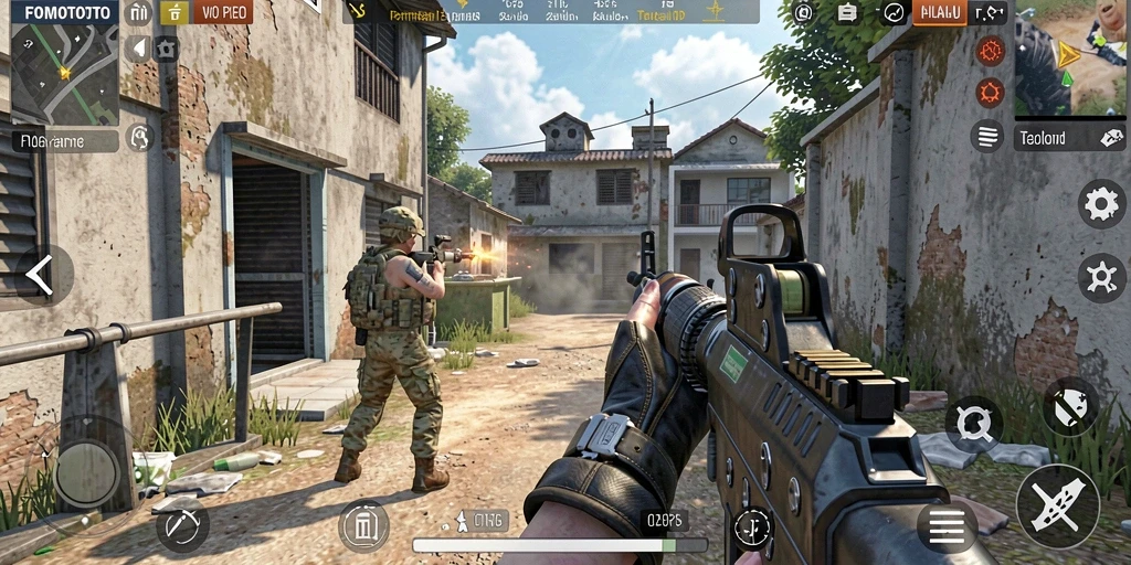 Tampilan gameplay FOMOTOTO yang intens dan seru.