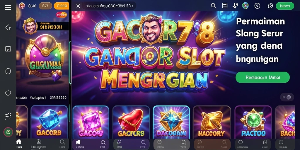 Gameplay GACOR78 menampilkan mesin slot yang memukau dengan animasi menarik.