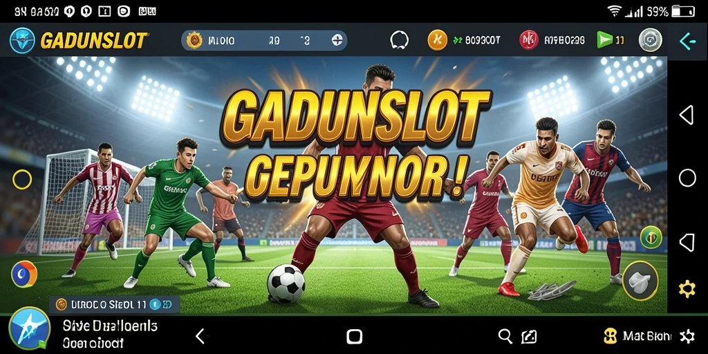 Tampilan gameplay seru dalam GADUNSLOT dengan karakter olahraga aktif.