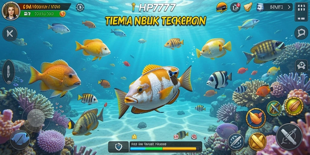 Screenshot gameplay HP777 menampilkan aksi menembak ikan yang seru.