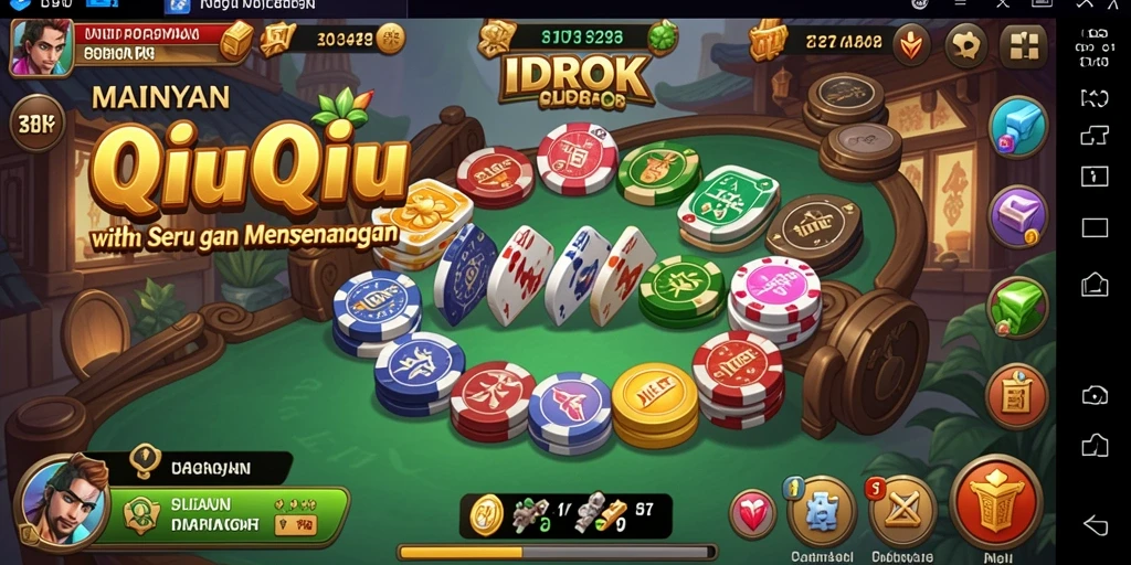 Tampilan gameplay QiuQiu yang menarik dan menghibur di IDROK.