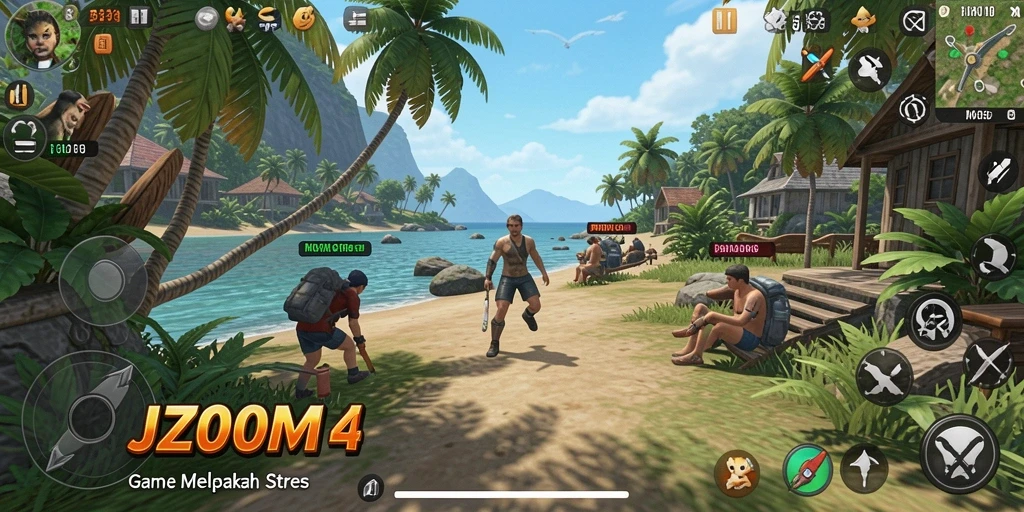 Tampilan menarik dari gameplay J200M yang seru dan menenangkan.