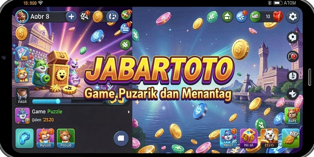 Tampilan gameplay puzzle yang seru dan menantang di JABARTOTO.