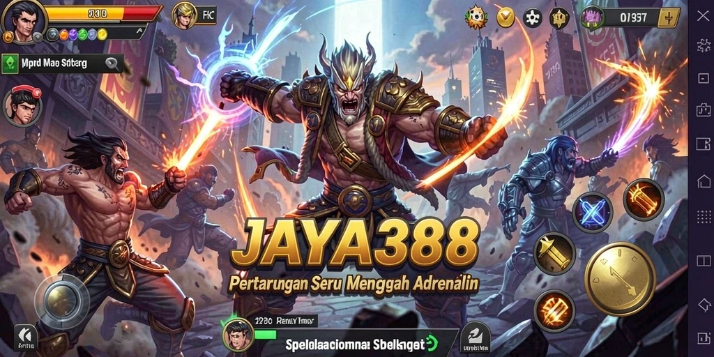 Tampilan screenshot JAYA388 menampilkan aksi pertarungan yang mendebarkan.