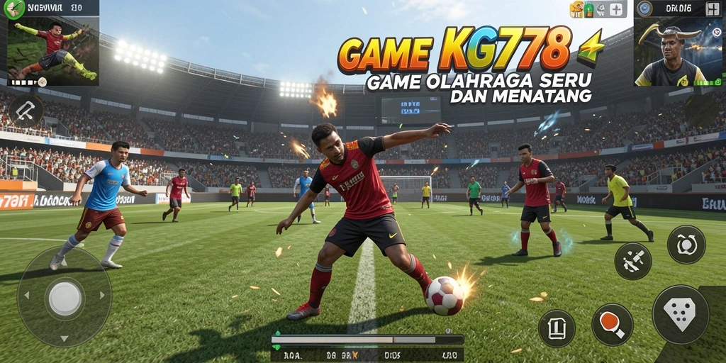 Tampilan gameplay seru dari KG778 dengan aksi olahraga mendebarkan.