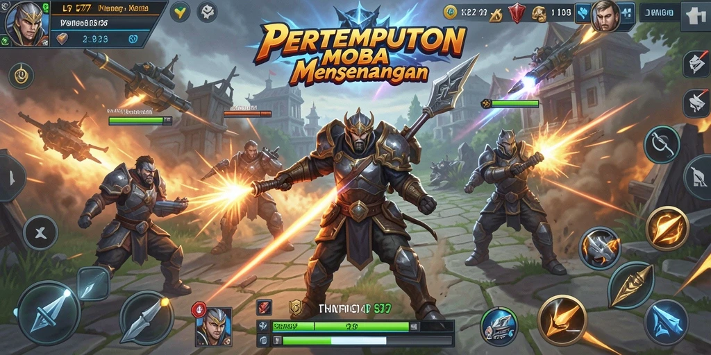 Screenshot gameplay L777 yang menampilkan aksi pertempuran sengit.