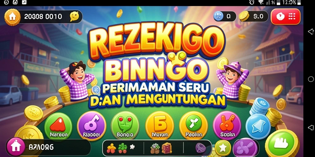 Tampilan menarik dari gameplay Bingo di REZEKIGO.