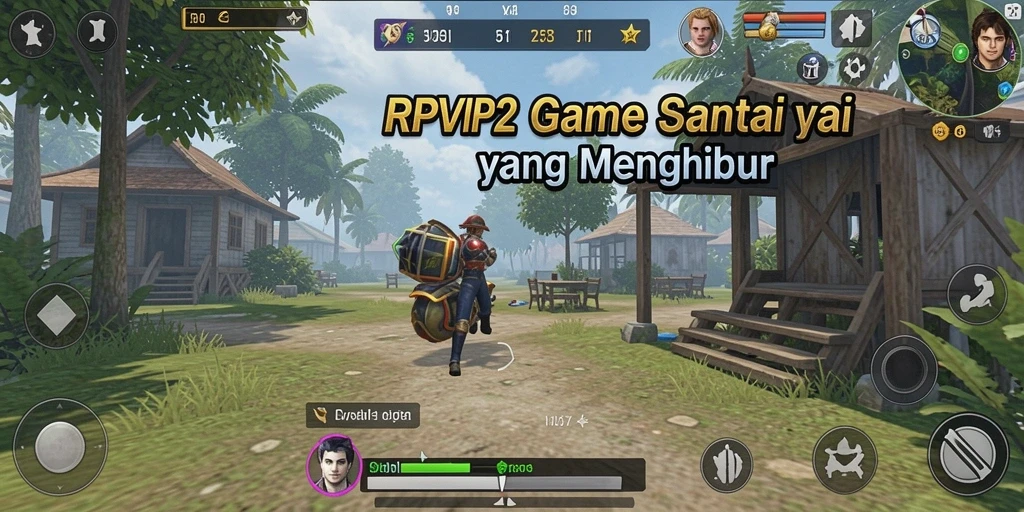 Tangkapan layar RPVIP2 menampilkan gameplay yang menghibur dan ceria.