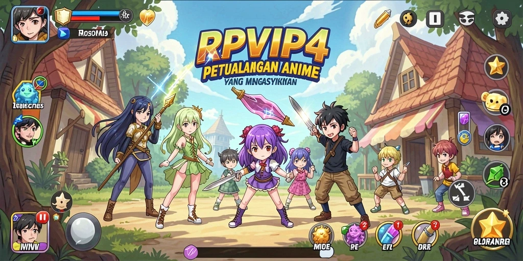 Tampilan menarik dari gameplay RPVIP4 yang penuh aksi.