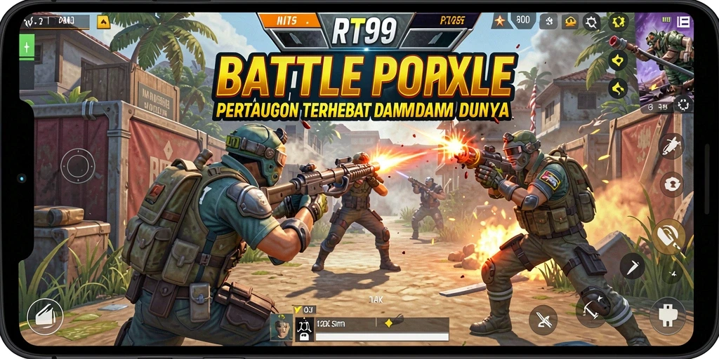 Gameplay seru di RT99 saat bertempur dengan pemain lain.