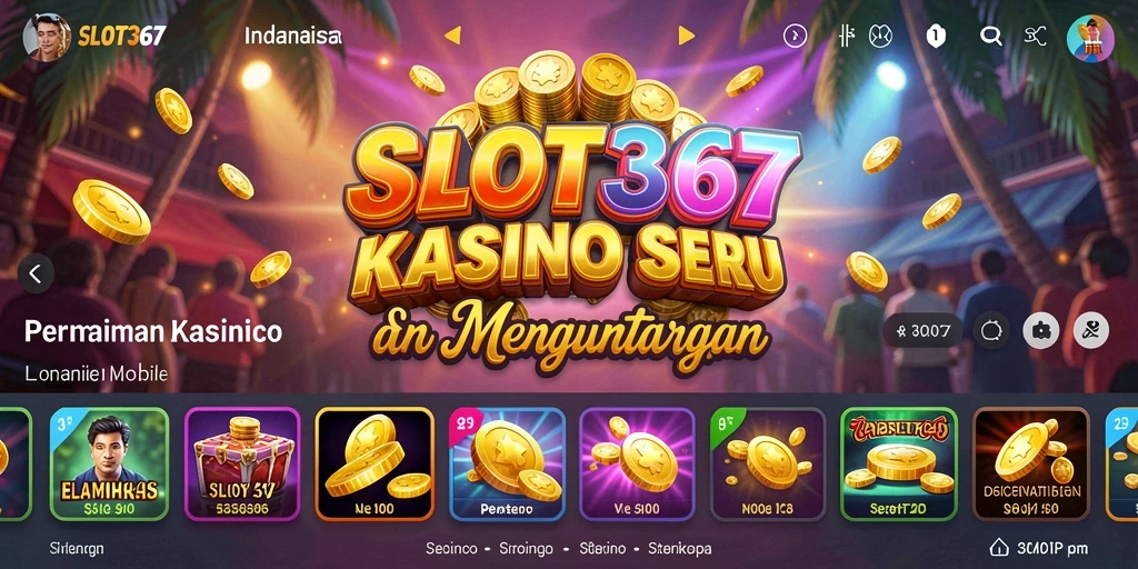 Gameplay SLOT367 menunjukkan keseruan bermain slot kasino.