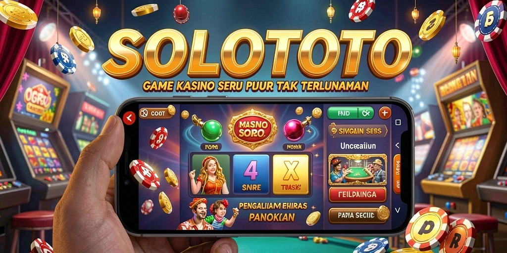 Tampilan utama SOLOTOTO menampilkan berbagai permainan kasino yang menarik.