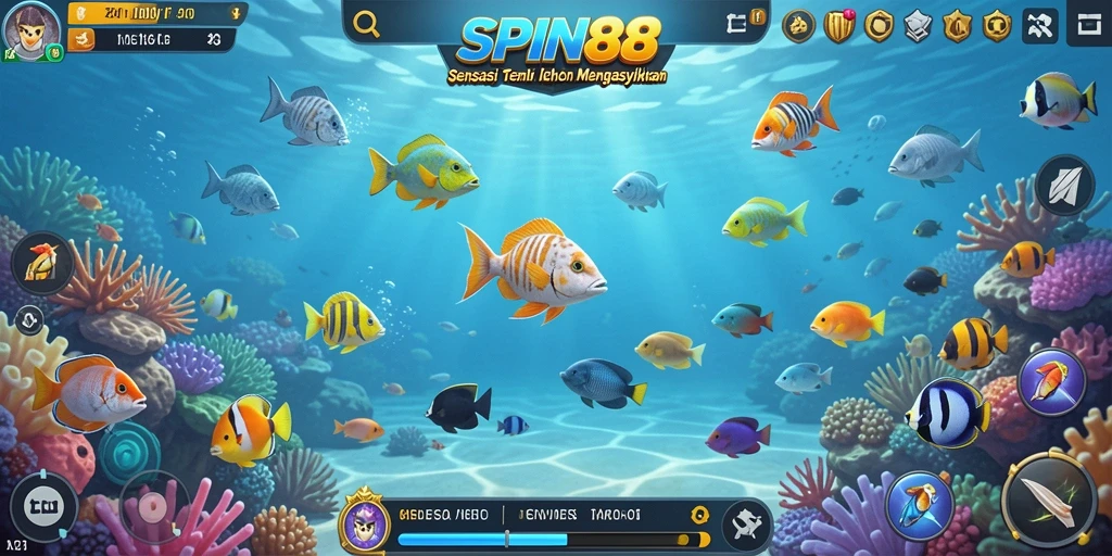 Tangkapan ikan yang seru dalam gameplay SPIN88.