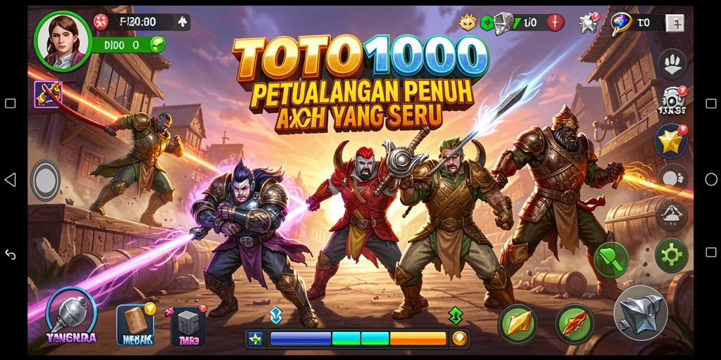 Tampilan menarik dari gameplay TOTO1000 yang penuh aksi.
